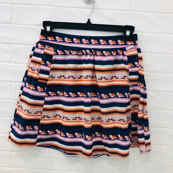 EZRA printed skirt with pockets bird print - Picture 1 of 6